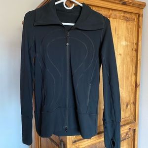 Black Lululemon Zip-up Jacket, Size 6